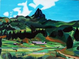 "Grosssee" Acrylic painting. 60 cm x 80 cm