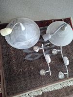 2 LED Glaslampen ausziehbar, 2 LED Lampenspots