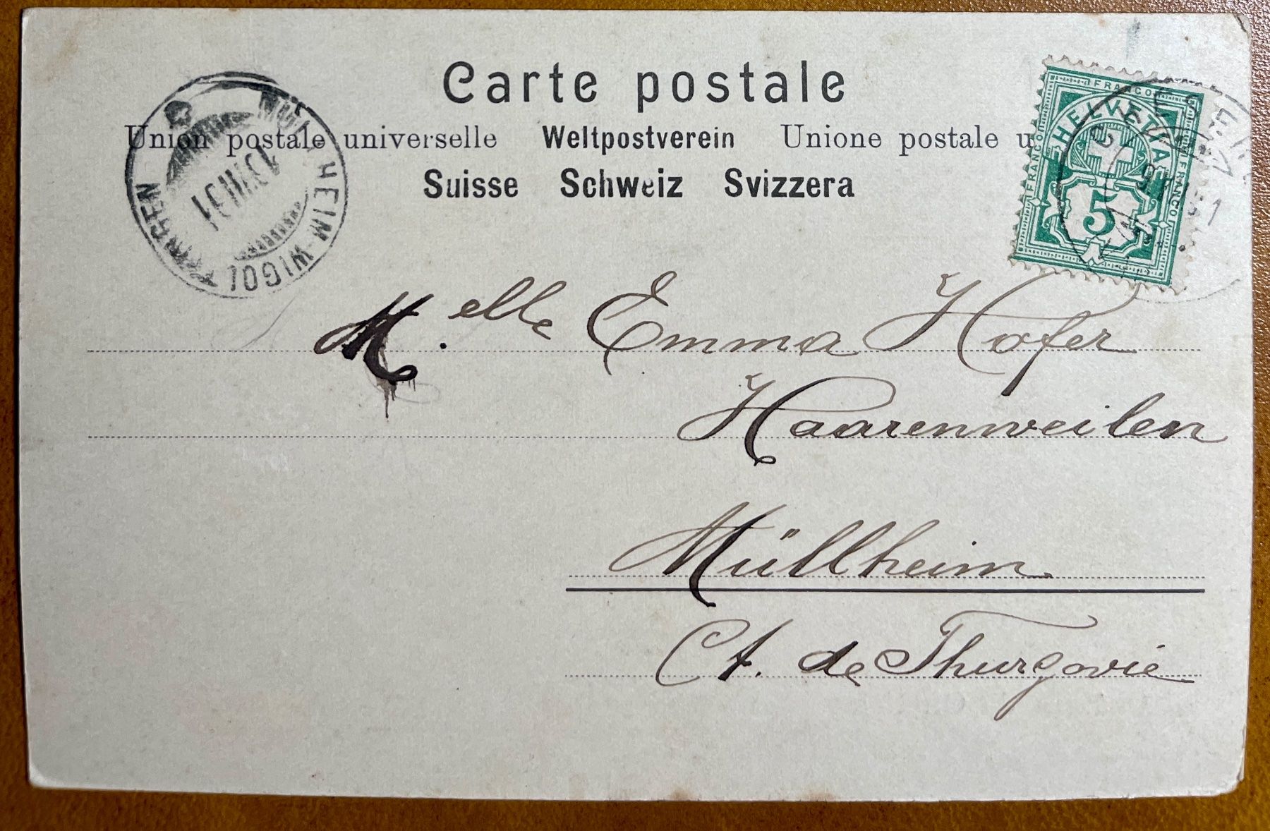 Cartoline postali: GINGINS - Le Château, animée 1901 – Usato da Lutry venduto da Ediego 2
