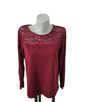 Shirt mit Spitze ca. Gr. 40 (XL)