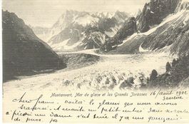 Montanvert -Mer de glace Grands Jorasses