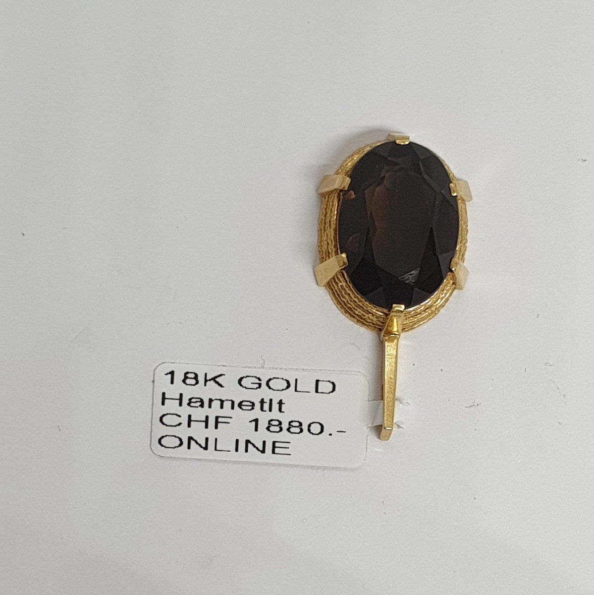Ciondoli: Echt 18K Gold - Hämatit Anhänger – Usato da Luzern venduto da luzerngoldhaus 4