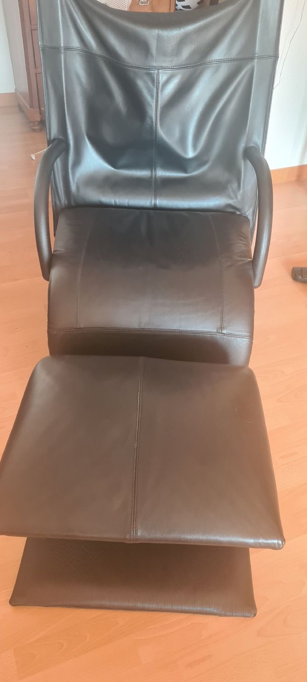 Ligne Roset Sedie a sdraio: Designer Stuhl schwarz leder ligne roset – Usato da interlaken venduto da Obich