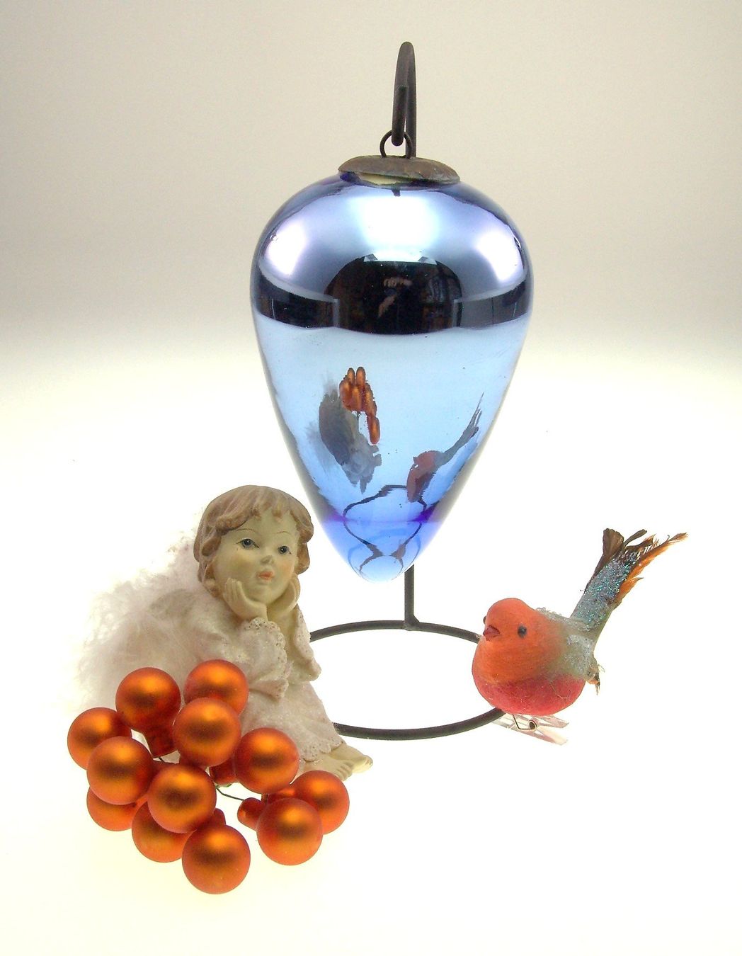Tutte le decorazioni: Weihnachtskugel- Glaspendel Biedermeier Stil massiv Glas – Usato da Langenthal venduto da Antik_Huesli 5