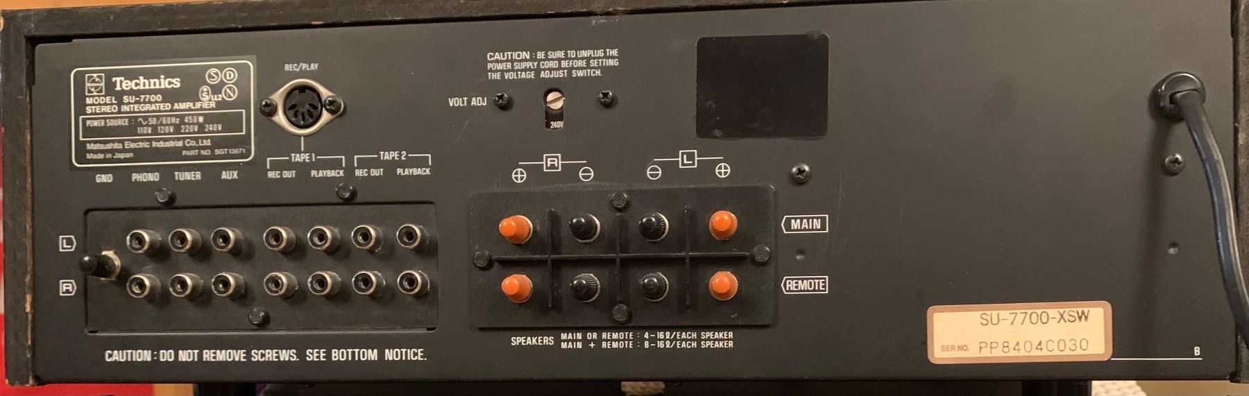 Verstärker: Technics Amplifier – Gebraucht aus Zürich von V.Le2 1