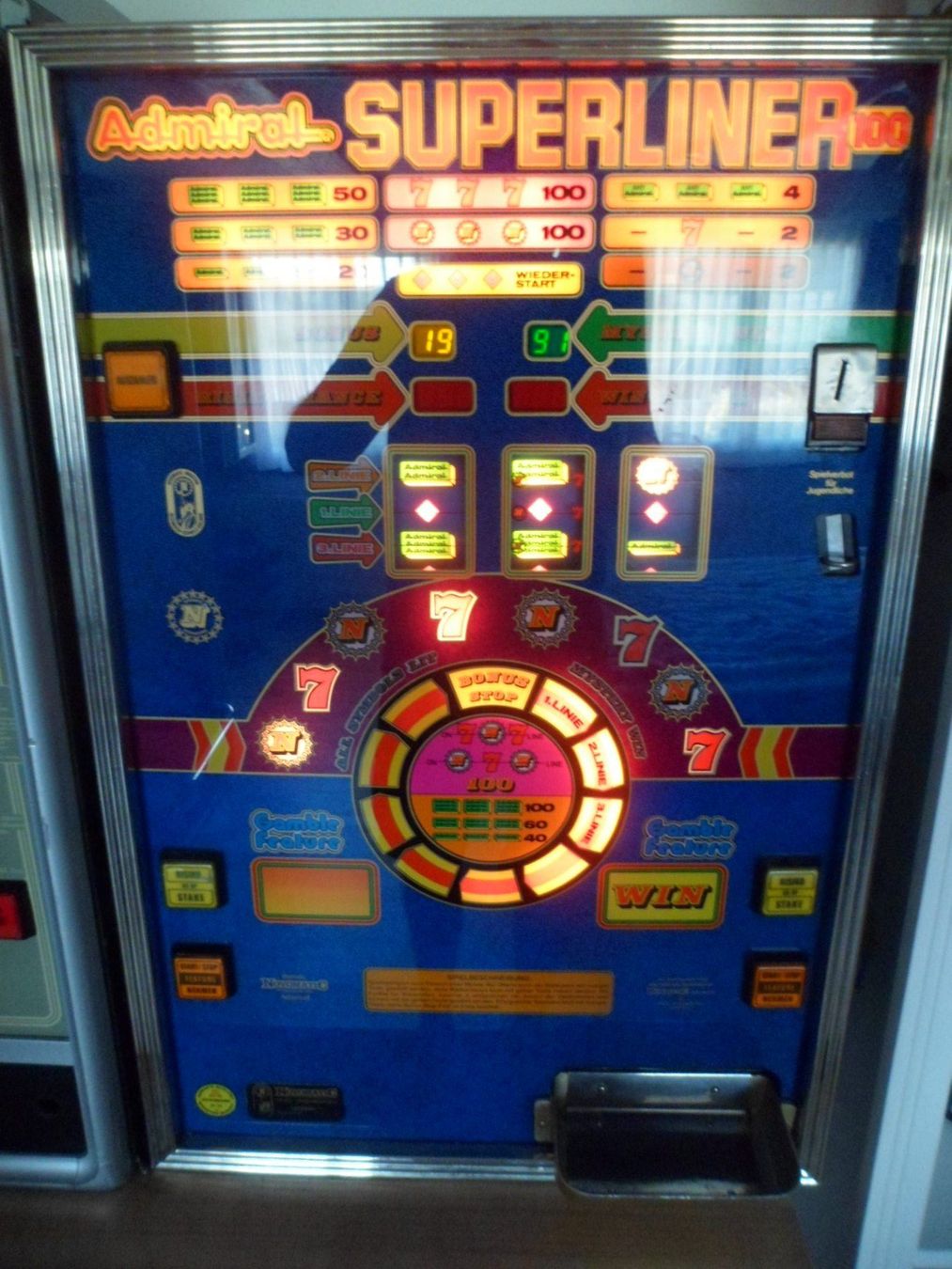 Spielautomaten: ADMIRAL SUPER LINER 100 – Gebraucht aus Basadingen von seeyouinhell72