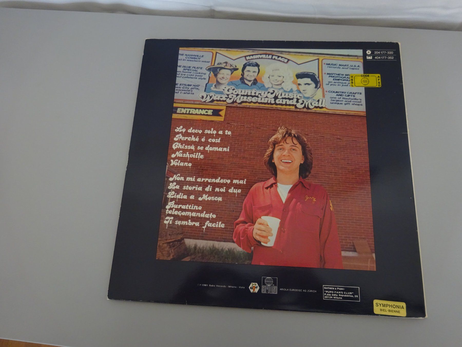 Dischi in vinile: Lp Pupo - Lo Devo Solo A Te von 1981 – Usato da Birmenstorf venduto da Poweroldies 1