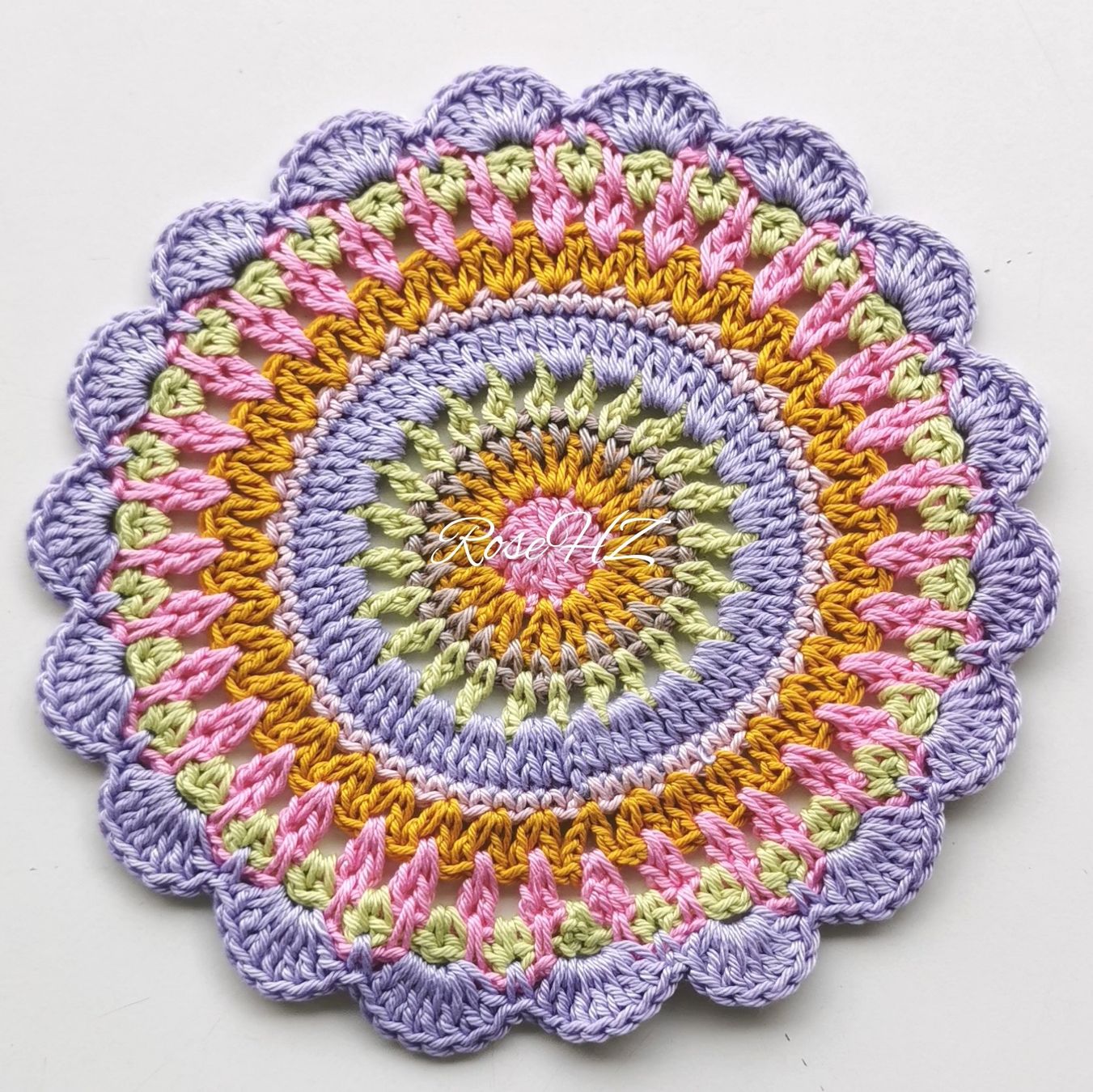 Altra biancheria da tavola: Mandala Gehäkelt 1.Stück Baumwolle 19cm – Nuovo (secondo la descrizione) da Schaffhausen venduto da RoseHaekelzauber