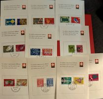 10 livrets 1er jour des années 65 à 72