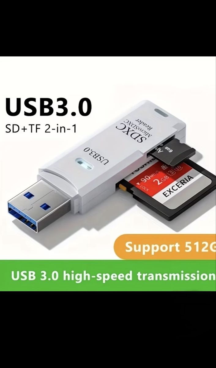 Sandisk Schede di memoria: USB 3.0 SD + microSD Kartenleser inklusive 2 Speicherkarten  – Nuovo (secondo la descrizione) da Oberweningen venduto da Pen111.999.777