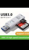 USB 3.0 SD + microSD Kartenleser inklusive 2 Speicherkarten 