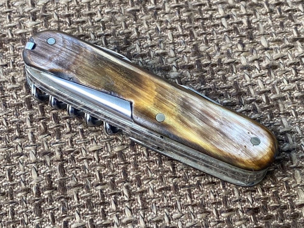 Uraltes grosses Sackmesser Armee Suisse mit Ahle Horn RAR! (Gebraucht ...