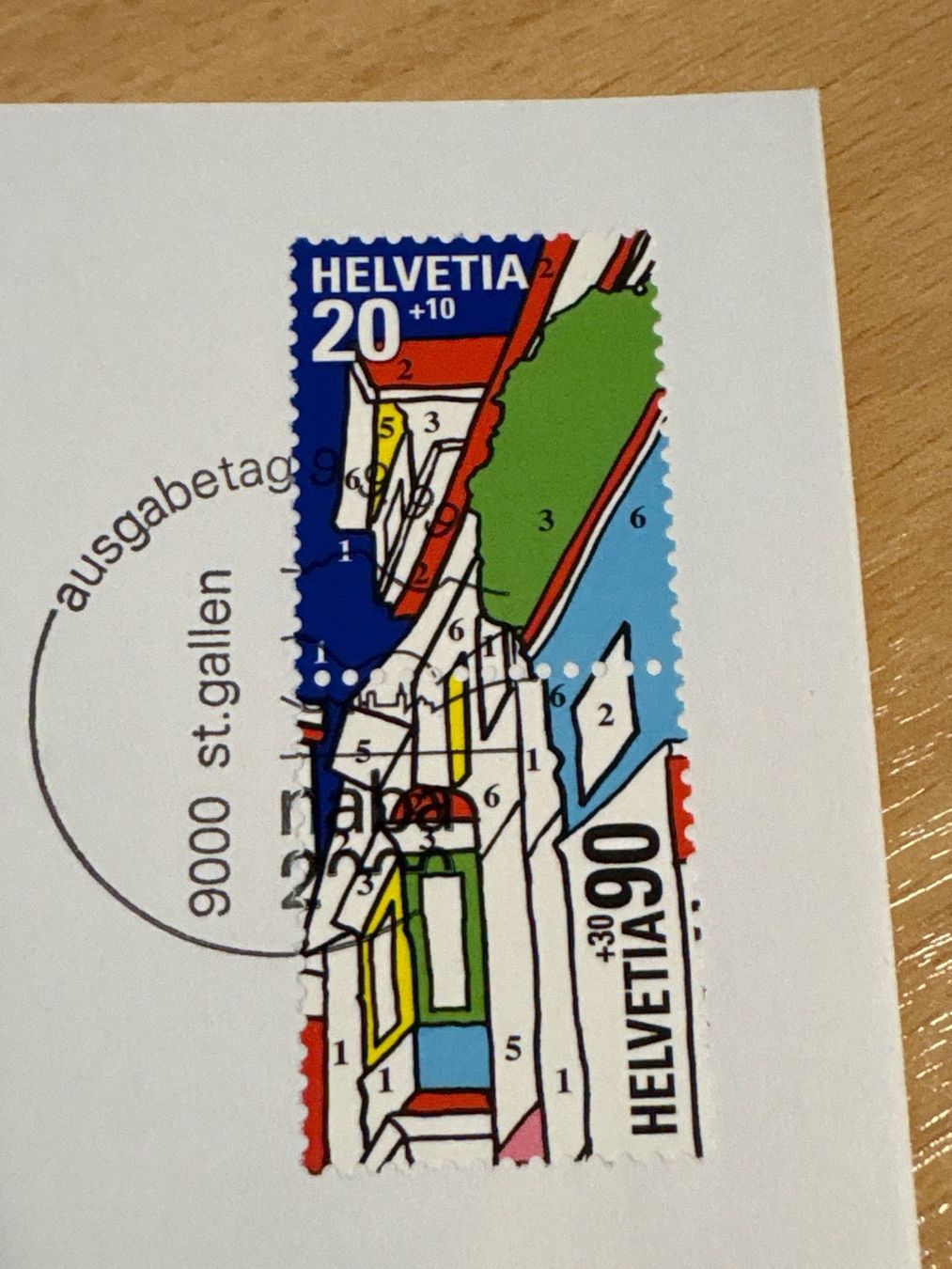 Tutti i francobolli: Naba 2000 St. Gallen Ersttagsbrief – Usato da Ibach venduto da lisch3 1