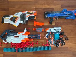 Spielzeug Pistolen Set Nerf X-Shot gemischt guter Zustand