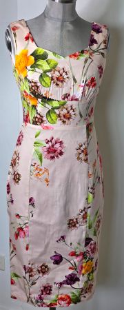 S 36/38 HEARTS & ROSES retro 50s Kimberly Wiggle Etuikleid