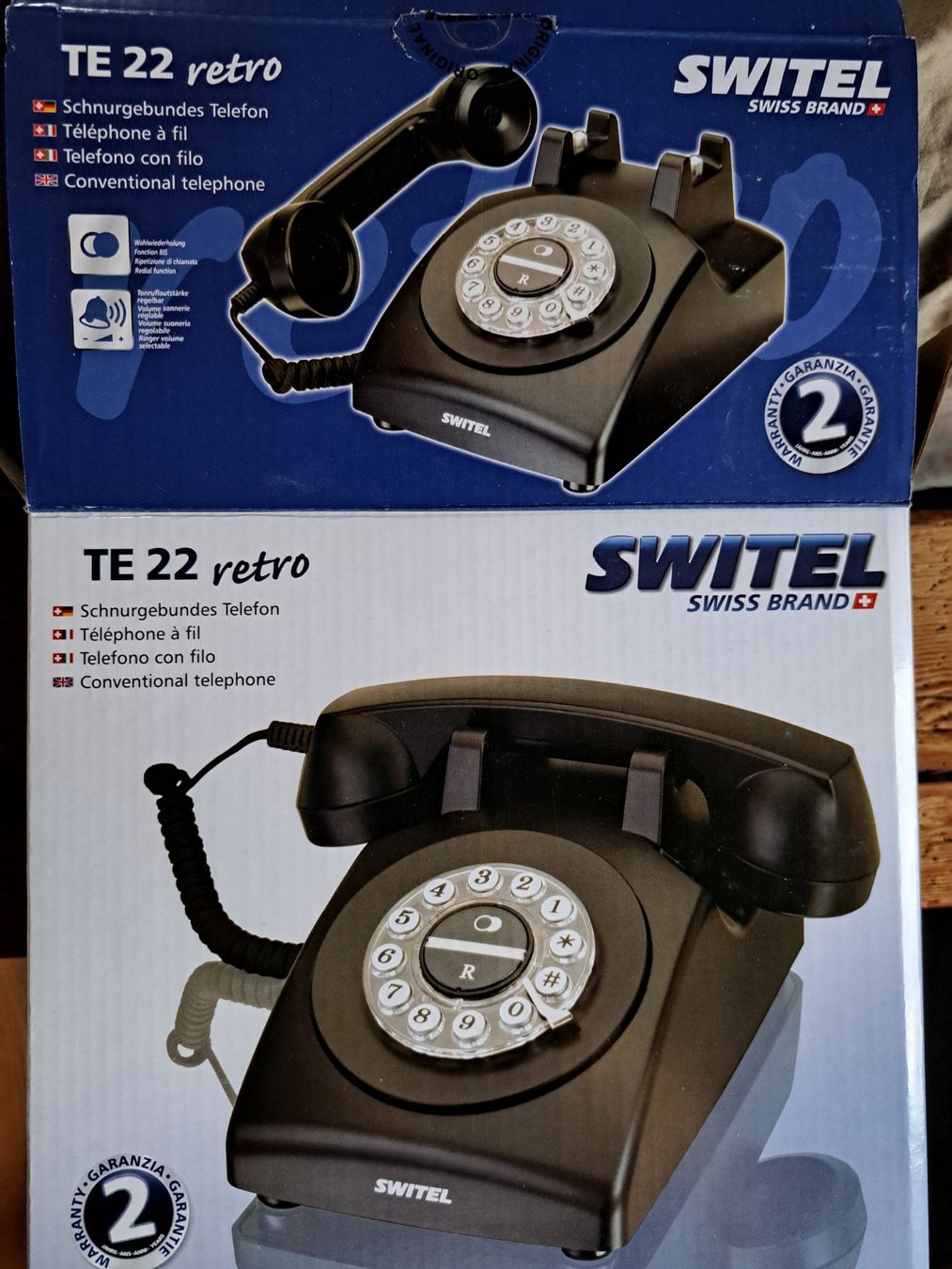 Switel Telefoni: Retro Schnurtelefon – Nuovo e nell'imballaggio originale da Ebnat-Kappel venduto da Romy.S 5