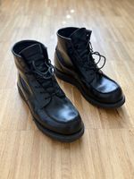 Herren Stiefel Schwarz Leder Grösse 41.5