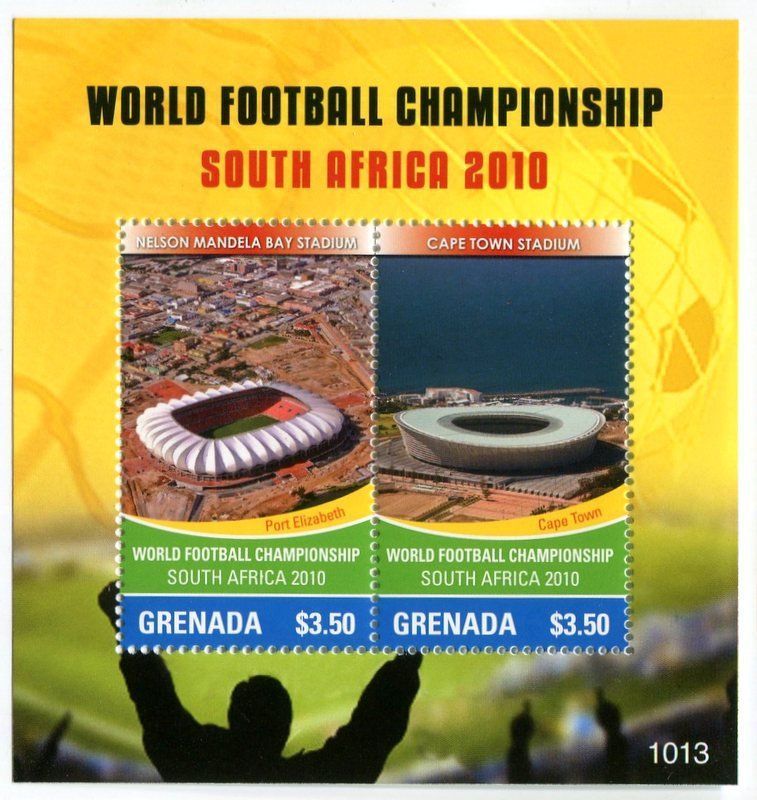 Alle Briefmarken: Block "Fussball". Grenada. – Neu und originalverpackt aus Basel von Butsch5