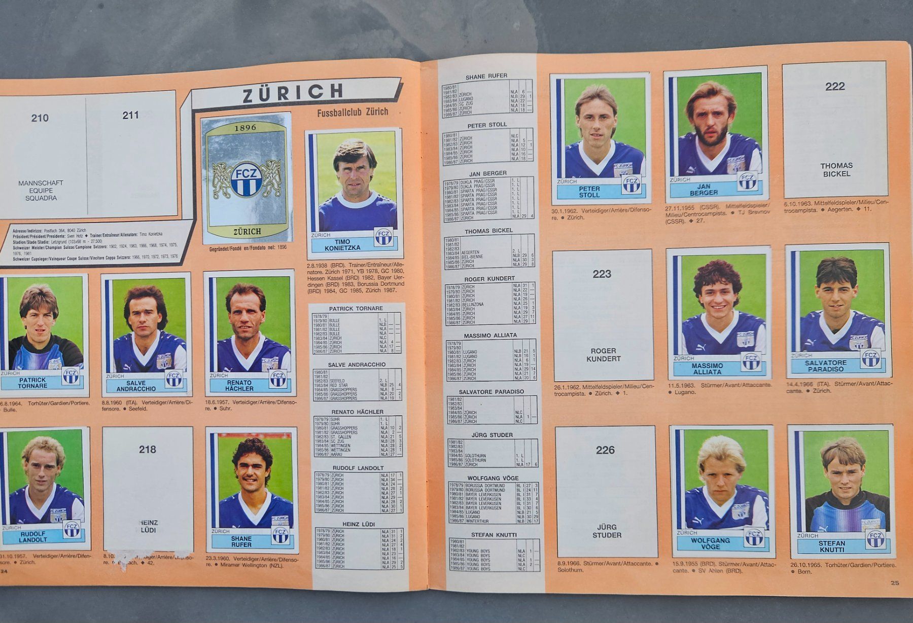 Panini Album: Panini Nationalliga A/B 1988 – Usato da Kollbrunn venduto da tsrg2013 7