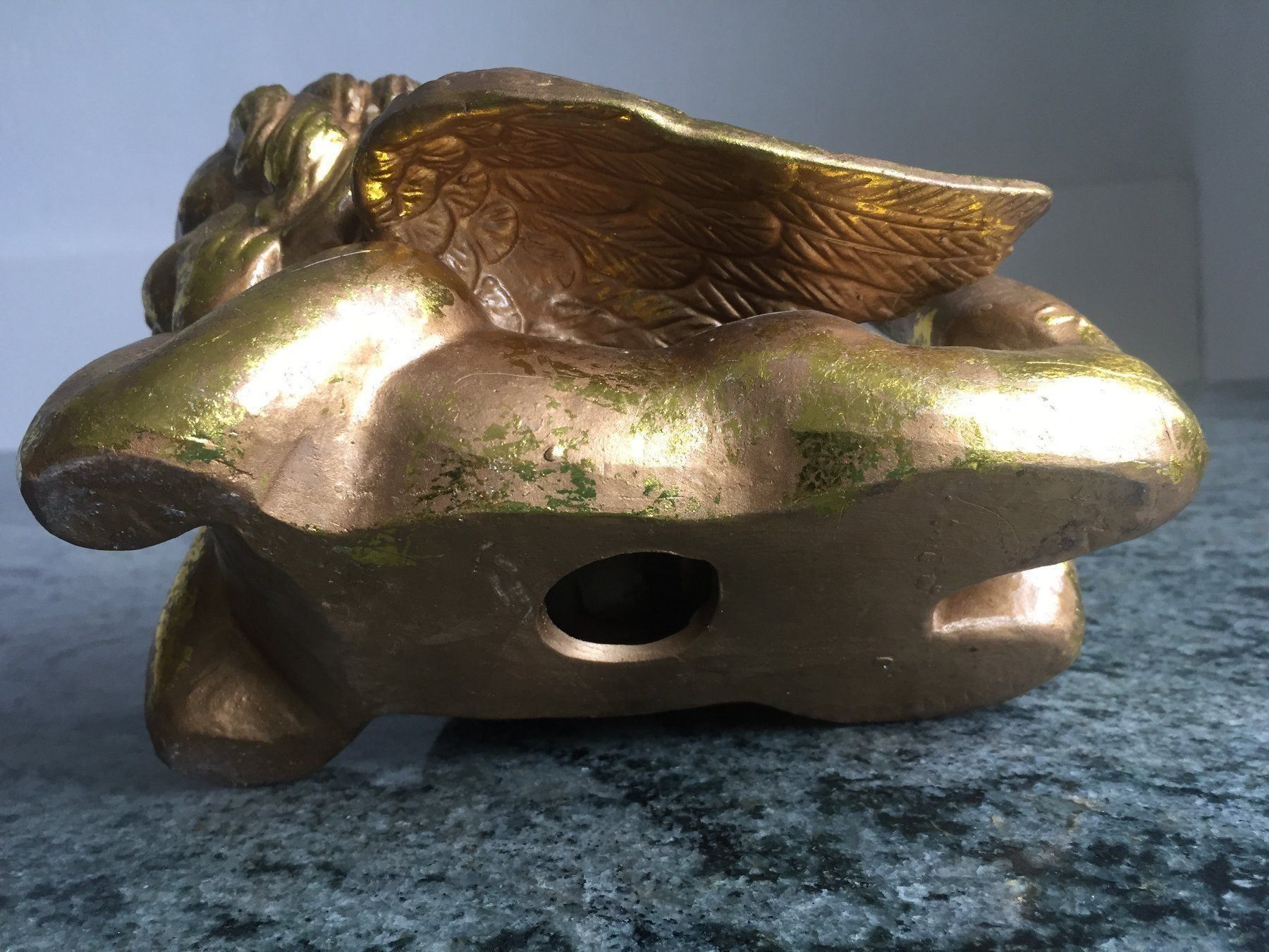 Figuren: Goldener liegender Engel – Gebraucht aus Wettingen von Atollkirsche 3