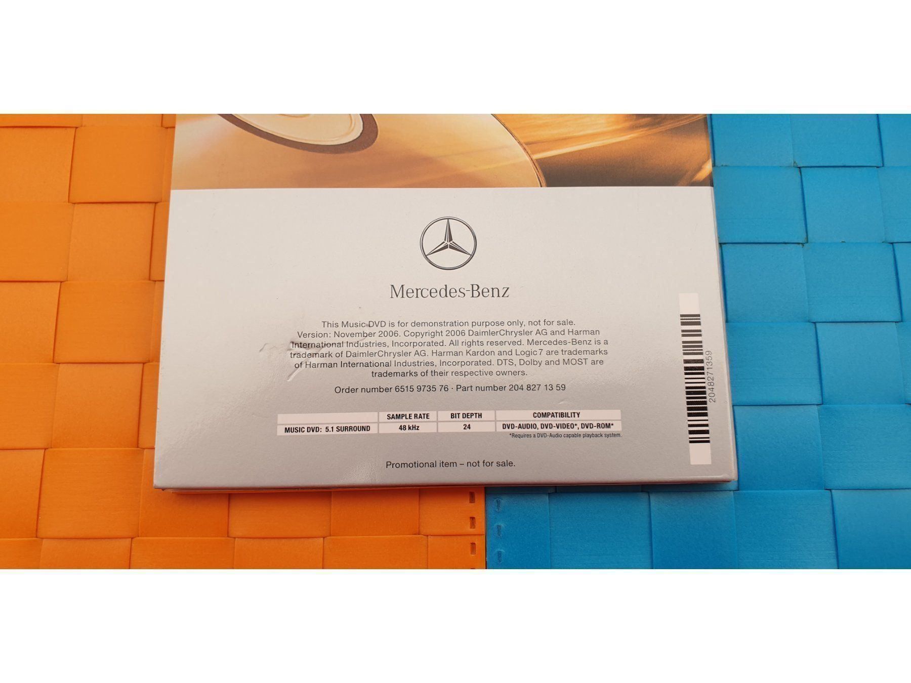 Tutti i DVDs: MERCEDES C, HARMAN/KARDON LOGIC7 - DVD – Nuovo (secondo la descrizione) da Viganello venduto da CARLiteratur 4
