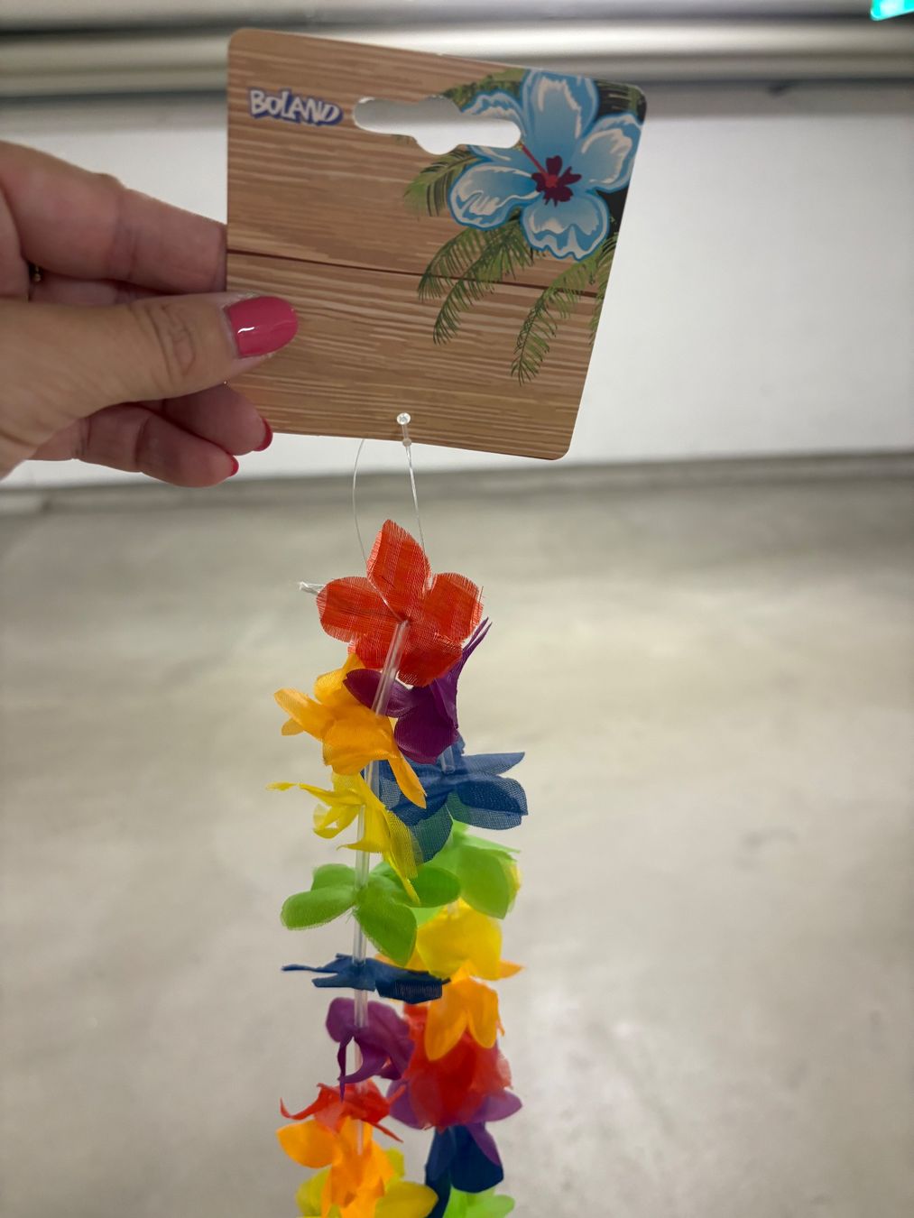 Ketten: Sommerliche Blumenkette Regenbogenfarben, neu – Neu (gemäss Beschreibung) aus Basel von Tierschutz-Flohmi 2