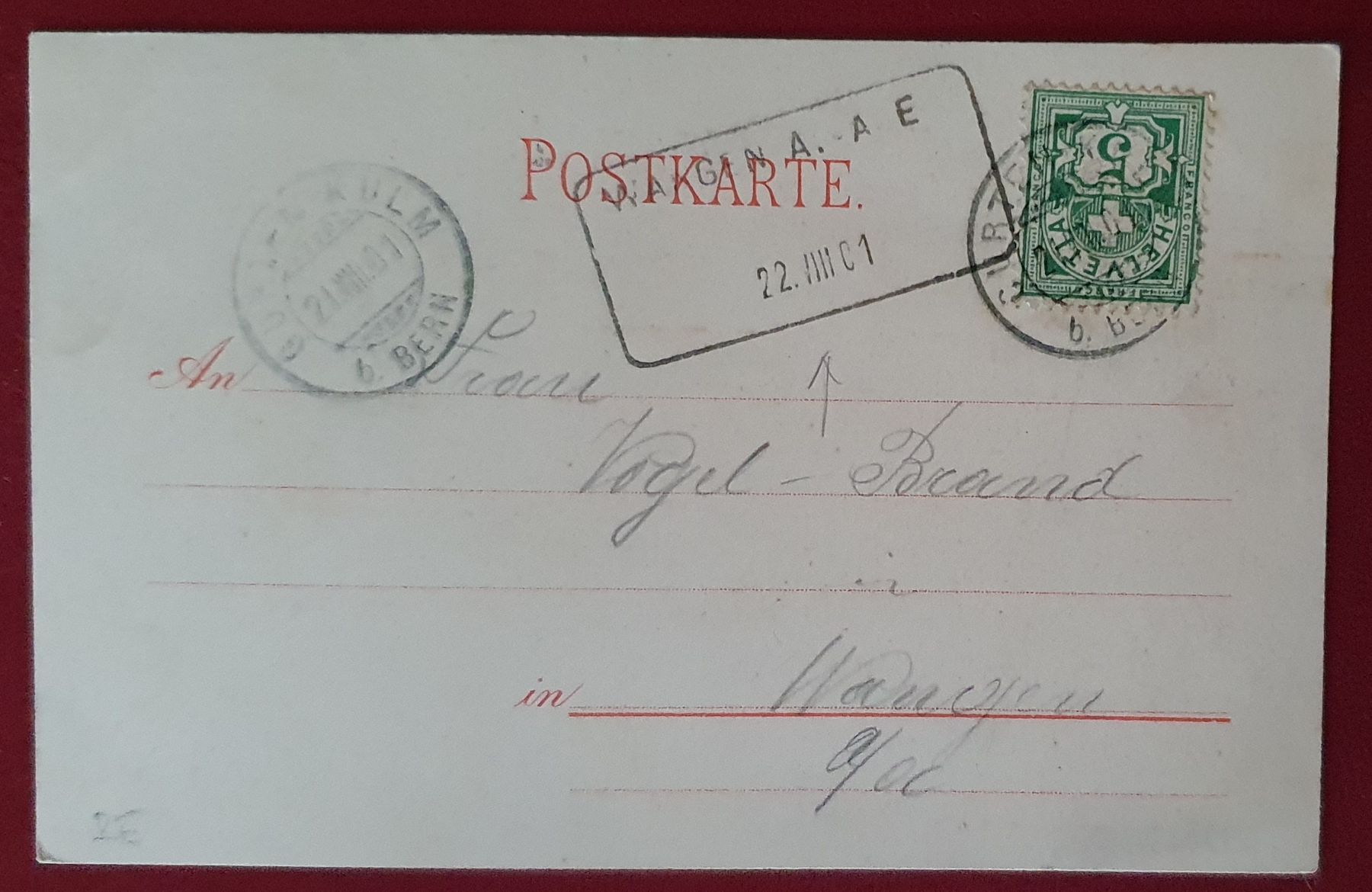 Tutti i francobolli: Aushilfsstempel  - Wangen an der Aare 1901 – Usato da Kreuzlingen venduto da Rschweiz1