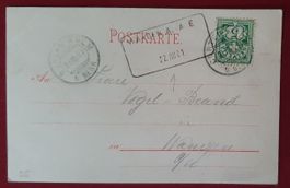 Aushilfsstempel  - Wangen an der Aare 1901