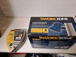 Workzone Faustschleifer 130 W neu Original  mit Zubehör