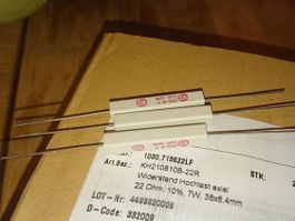 Drahtwiderstand 22 Ohm 7W 10% - KH210-810B22R - Hochleistung