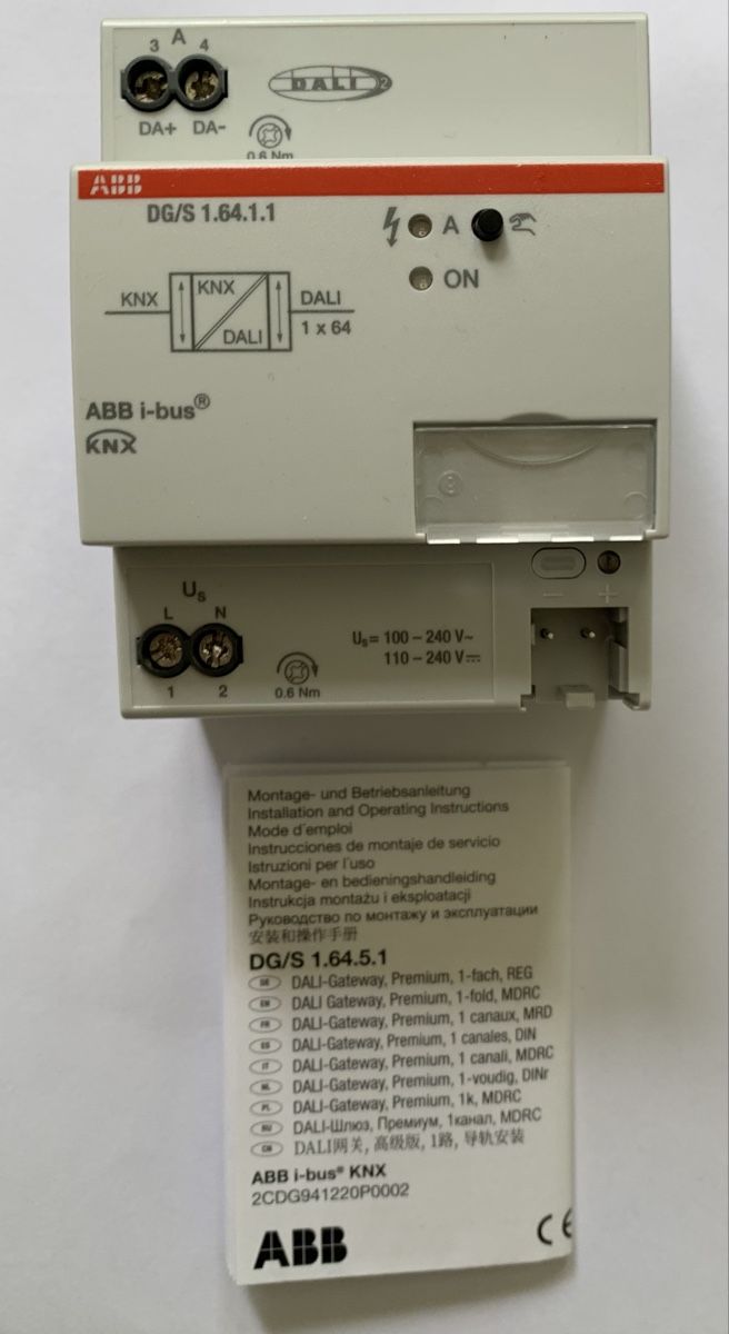 ABB Componenti elettronici: ABB i-Bus KNX DALI-Gateway Basic 1f DG/S1.64.1.1 – Nuovo e nell'imballaggio originale da Zürich venduto da Apache4 2