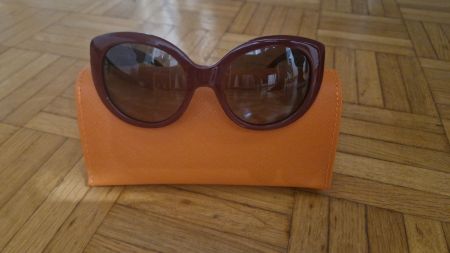 Lunette de soleil femme Tory Burch bordeaux
