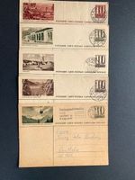 4 alte Postkarten Schweiz 1942 - 1954