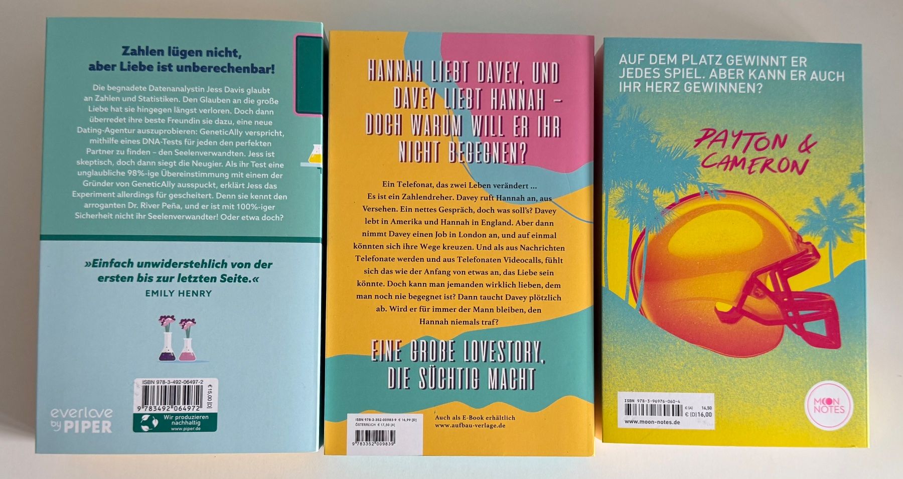Libri: 3 Romane / Bücherset RomCom / diverse Autoren – Usato da Eichberg venduto da Lolapop18 3