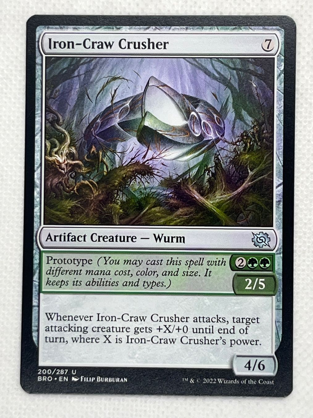 Magic The Gathering Sammelbilder & Trading cards: MTG Iron-Craw Crusher BRO 200 Englisch Uncommon – Gebraucht aus Hinterkappelen von Kim1992