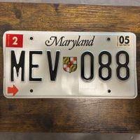 🇺🇸 U.S. Autoschild - Maryland MEV 088 - ORIGINAL