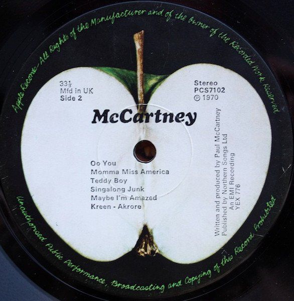 Dischi in vinile: McCartney Paul: McCartney LP – Nuovo (secondo la descrizione) da Steinhausen venduto da Vilivinili 2