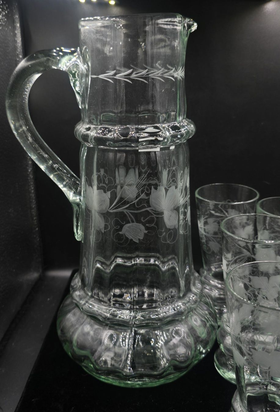 Caraffe: Antiker Wasser / Weinkrug mit 6 Gläser – Usato da Rorschacherberg venduto da snOOpydOg11 2