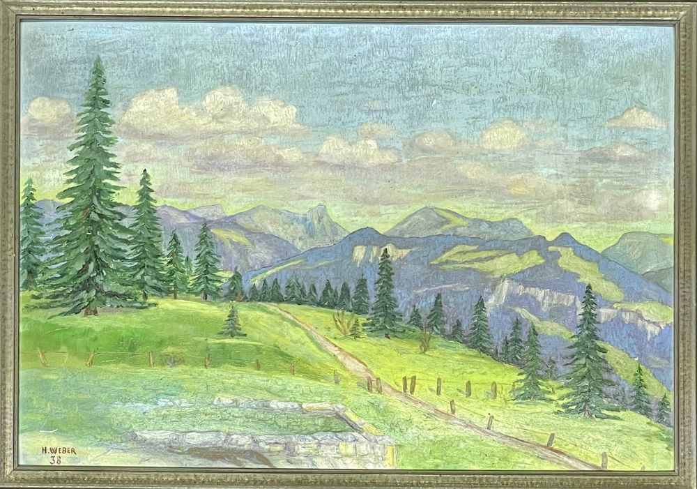 Hans Weber (18741957) Faszinierende Landschaft Gemälde Kaufen auf
