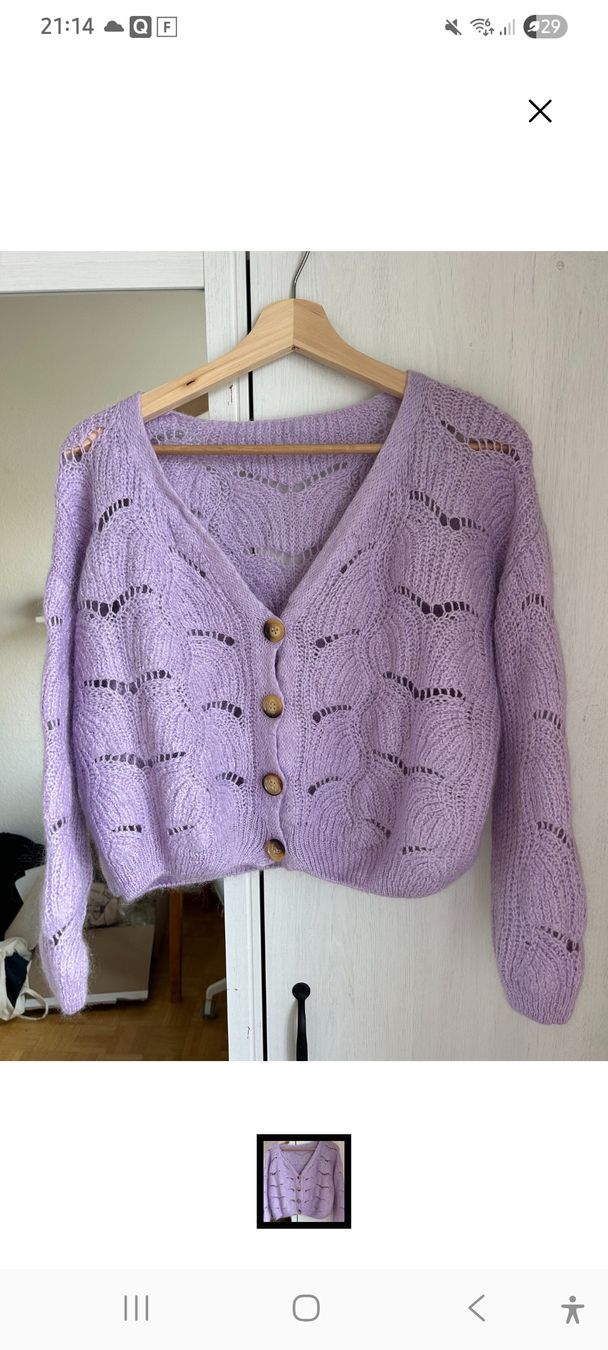 Jacken: Strickjacke Lila, Grösse S – Gebraucht aus Belp von sfanny88