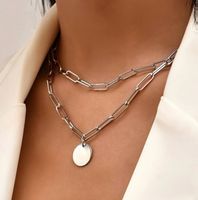 Punk Kette silbern/golden (38cm)