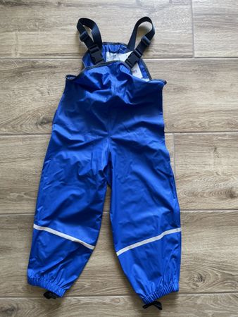 Regenhose Latzhose Playshoes blau Grösse 104 neu
