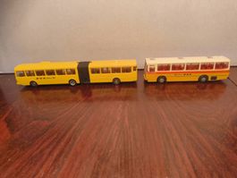 2 Modellbau Postauto Kunststoff RMM u Wiking