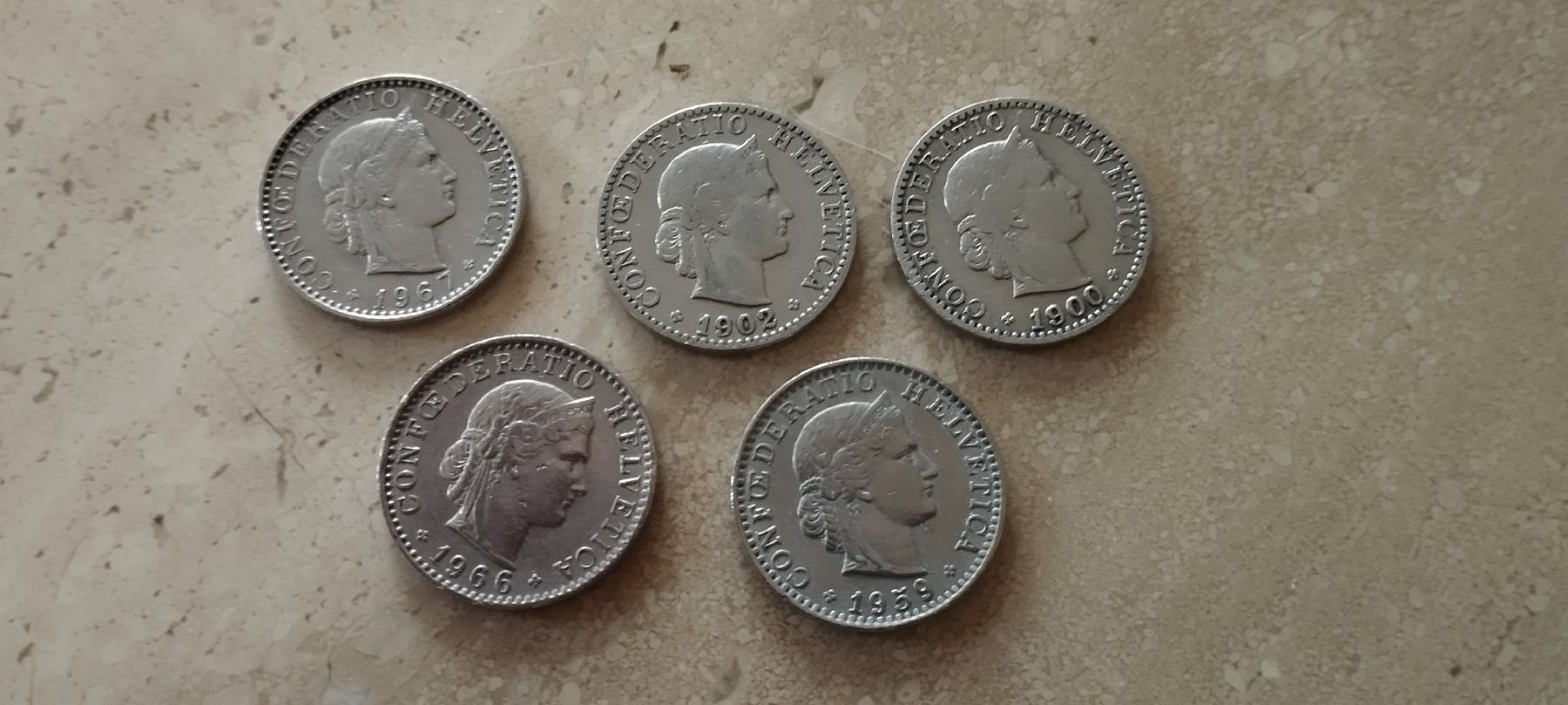 Tutti le monete: 10 x 20 Rappen Schweiz – Usato da Oberdorf SO venduto da and_jxk2 5