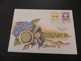 Münzbrief - 1983 - Azoren 25 Escudos 1980