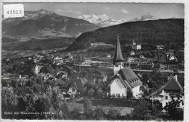 Spiez mit Blüemlisalp - Generalansicht