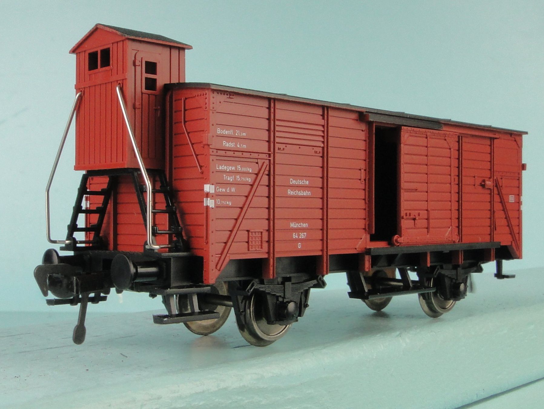 Fleischmann Modellini di ferrovie: Fleischmann 5355 DR Güterwagen, NEU – Usato da Bülach venduto da cann11 5