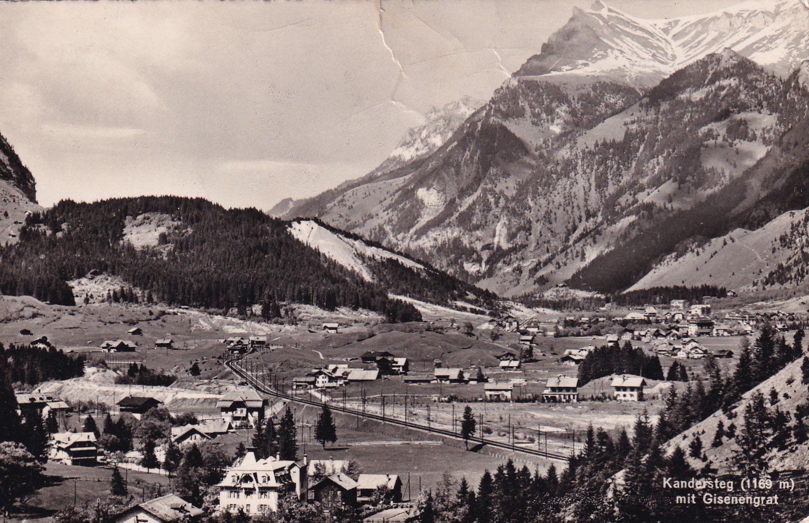 Cartes postales: Ansichtskarte Kandersteg mit Gisinengrat – D'occasion à Birsfelden par chr_yq2g