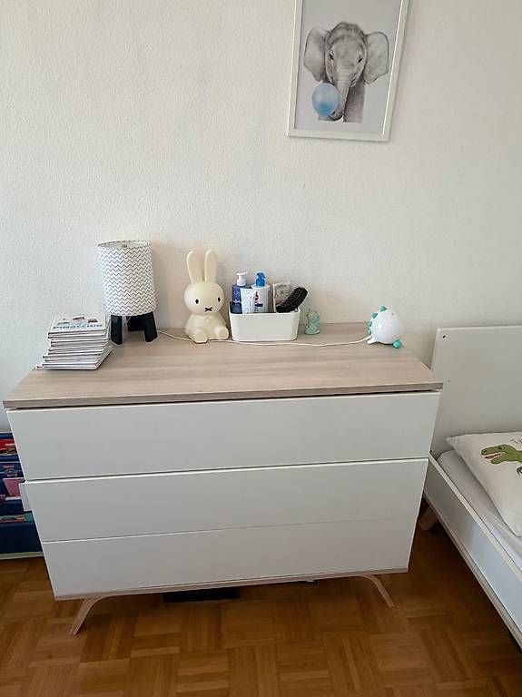 Letti: Lit bébé évolutif avec matelas et commode Sauthon – Usato da Châtelaine venduto da Gali07 1