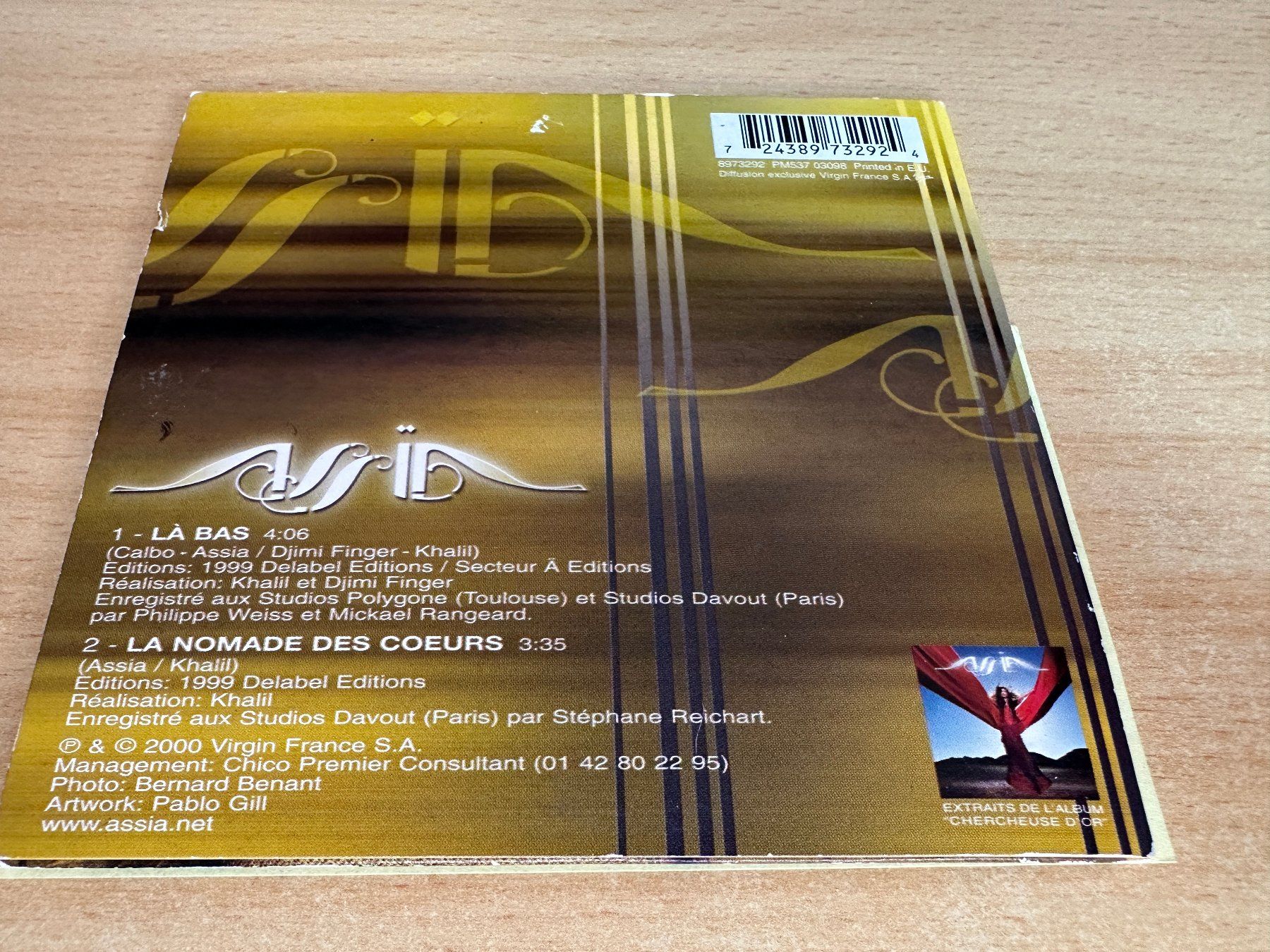CD: Assia – Là-Bas - Single CD – Usato da Rikon im Tösstal venduto da Alpenmutz 1